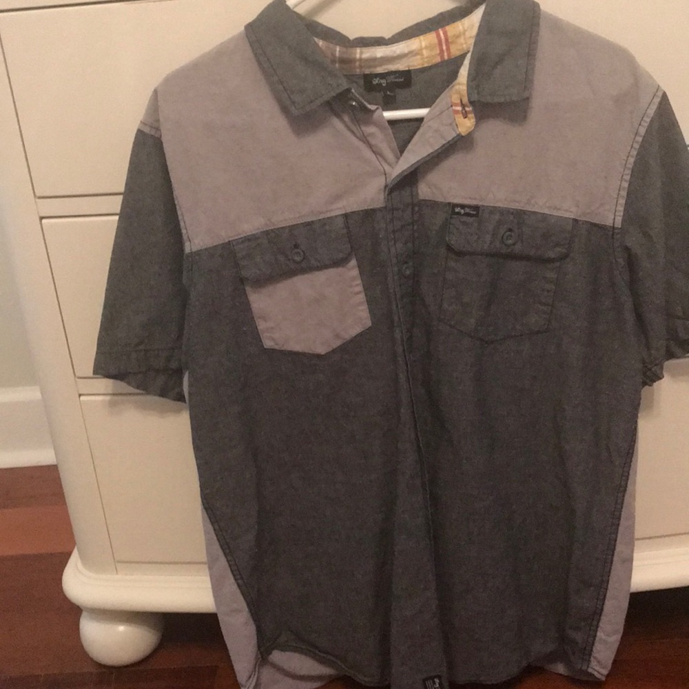 LRG collared button down T-shirt